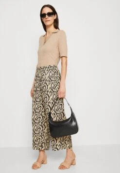 Kaffe Criti Cropped Pants - Broek - Sand/Black -Kaffe Verkoopwinkel 000b735b13dc4c51a0b2157876c0f19f