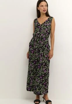 Kaffe Kaisolde Amber - Jumpsuit - Black Green Purple Flower