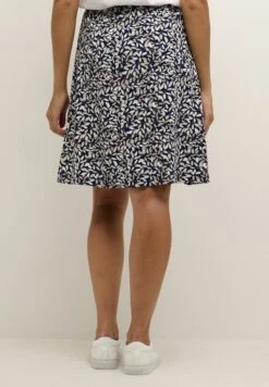 Kaffe Bptina Skirt Above Knee - A-Lijn Rok - Navy Leaf Print -Kaffe Verkoopwinkel 02e14eec694e45539ae56e1f1fe1159f