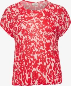 Blouses Met Korte Mouw Blouse Ella Dames Rood