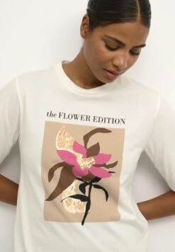 Kaffe Kacate- T-Shirt Print - Chalk Flower Print -Kaffe Verkoopwinkel 04a119a3310c46c09b4c14ffaeb251f4