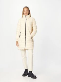 Kaffe Korte Mantels Wintermantel Lira Dames Ecru -Kaffe Verkoopwinkel 04dfc77902390dc956b608d68b417e87