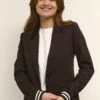 Kaffe Kinnie - Blazer - Java Chalk Black Stripe