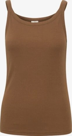 Kaffe Tanktops Top Carna Dames Sepia