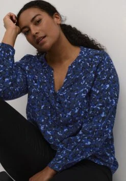 Kcjalu Bbb- Blouse - Blue Leopard Print -Kaffe Verkoopwinkel 0a9a6677c2e149adab115bba9780f006