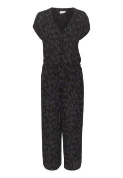 Kaffe Kamille Amber Printed - Jumpsuit - Black/Purple Flower Print -Kaffe Verkoopwinkel 0b96ded64a25426486384ff4a0514b92