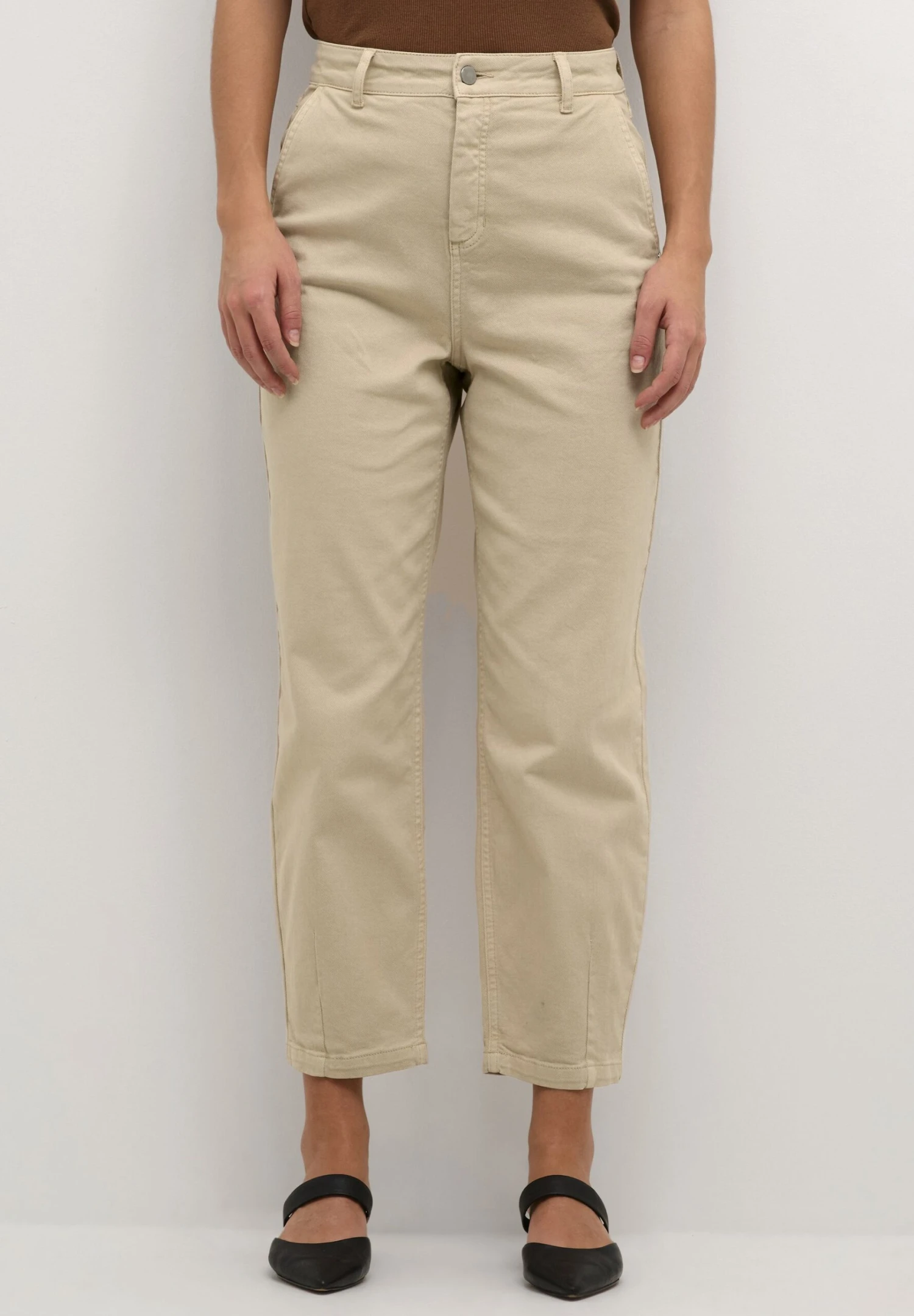 Kaffe Kairena Hw - Straight Leg Jeans - Smoke Gray 1 Kaffe Kairena Hw - Straight Leg Jeans - Smoke Gray