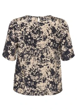 Kckamina ½ Sl - Blouse - Sand Black Abstract Print -Kaffe Verkoopwinkel 10efb32c28d649a98511844083e8a05f