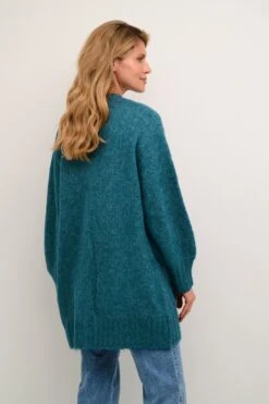 Kaffe Vesten Gebreid Vest Alioma Dames Blauw -Kaffe Verkoopwinkel 12a42e8ca21c801043ae125c22c6a08f