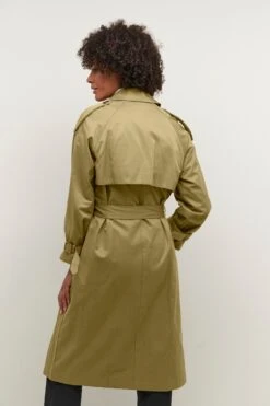 Kaffe Trenchcoats Tussenmantel KAlena Dames Riet -Kaffe Verkoopwinkel 131b394845eda1d2c98eb334347c6f3e