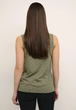 Kaffe BptinaSleeveless - Top - Green Dot Print -Kaffe Verkoopwinkel 140705bf645447589c7633bfb8e31c58