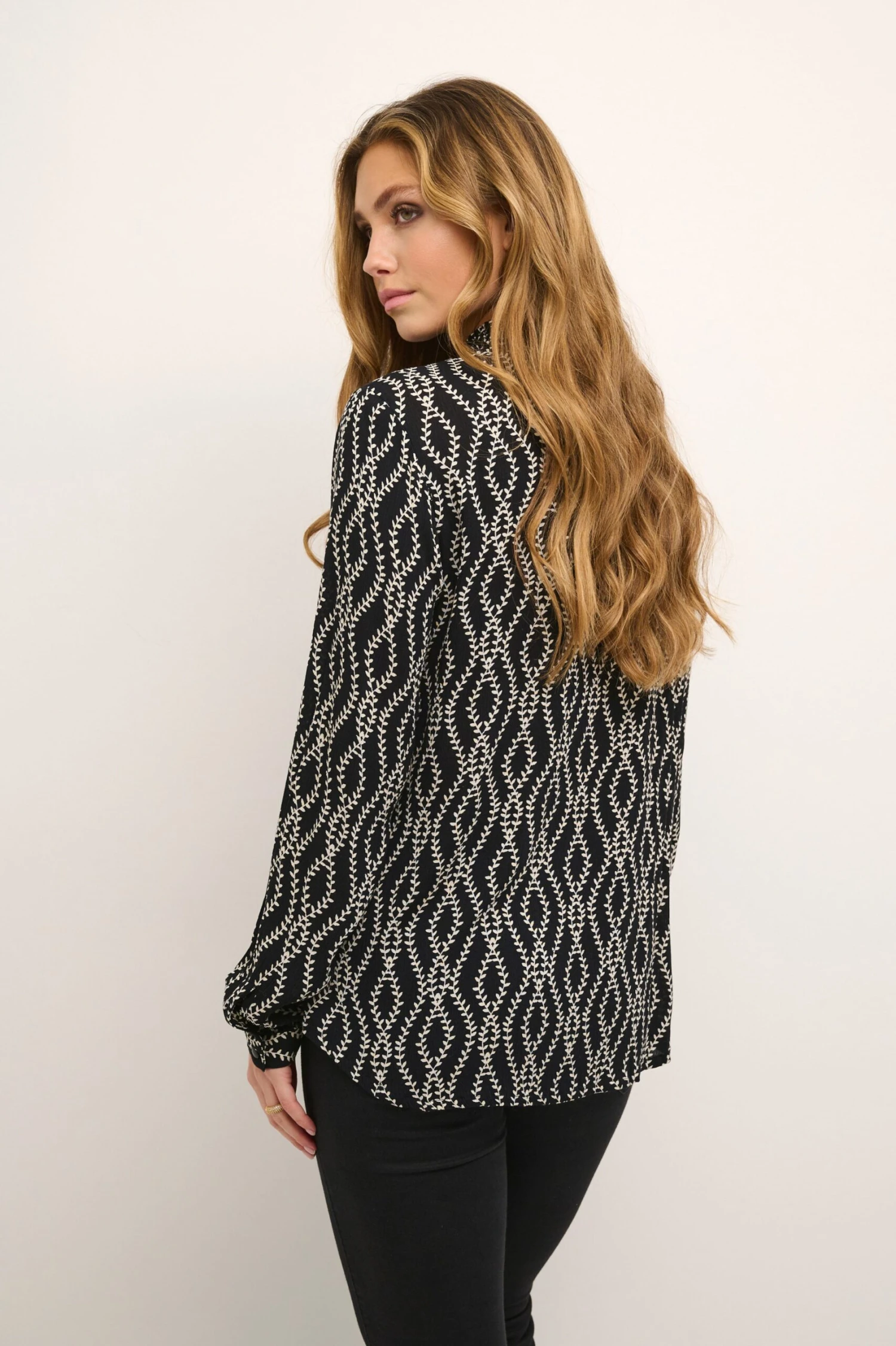 Kaffe Overhemden Blouse Ronja Dames Zwart 4 Kaffe Overhemden Blouse Ronja Dames Zwart - Afbeelding 4