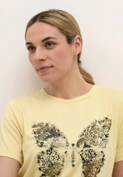 Kaffe Bpsilla Regular Fit - T-Shirt Print - Double Cream -Kaffe Verkoopwinkel 17556febb10346deab74a40b7a755752