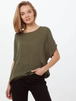 Kaffe Blouses Met Korte Mouw Blouse Amber Stanley Dames Kaki -Kaffe Verkoopwinkel 17b6ec2d1b6ab9a3b0177ee8aabe7501