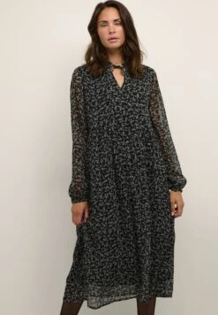 Kaffe Bperika- Jurk - Black White Petit Paisley