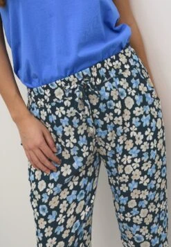 Kaffe Katara Amber- Trainingsbroek - MidnightBlue Flower Print -Kaffe Verkoopwinkel 1aa9167def984cb793d88759f65a4de1