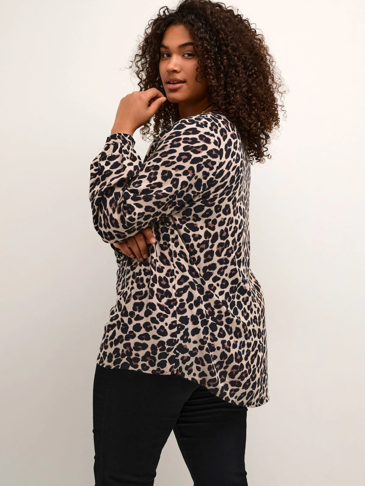 Blouseshirts Blouse Mirta Dames Taupe 4 Blouseshirts Blouse Mirta Dames Taupe - Afbeelding 4