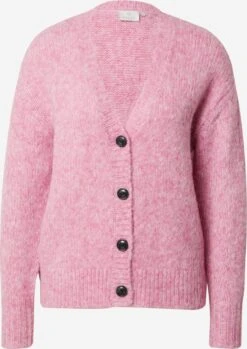 Kaffe Vesten Gebreid Vest Zaroline Dames Lichtroze