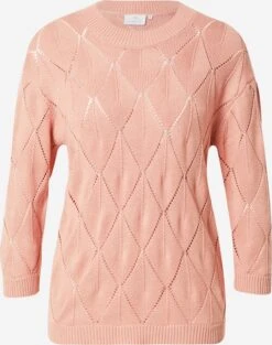 Kaffe Fijngebreide Truien Trui Silia Dames Oudroze