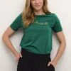 Kaffe Bpgabbi- T-Shirt Print - Evergreen
