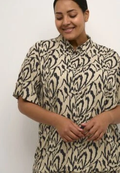 Kccecilie- Overhemdblouse - Sand Black Graphic -Kaffe Verkoopwinkel 214e7aba46cf468ba42dff5e3164cff5
