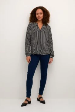 Kaffe Blouseshirts Blouse Marta Dames Zwart -Kaffe Verkoopwinkel 23811187d3749aa4a6189a0f8dc777c6