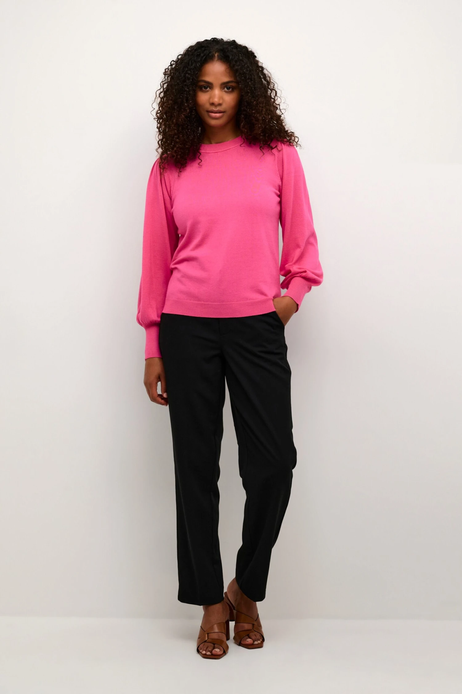 Kaffe Basic Truien Trui Fenia Dames Pink 4 Kaffe Basic Truien Trui Fenia Dames Pink - Afbeelding 4