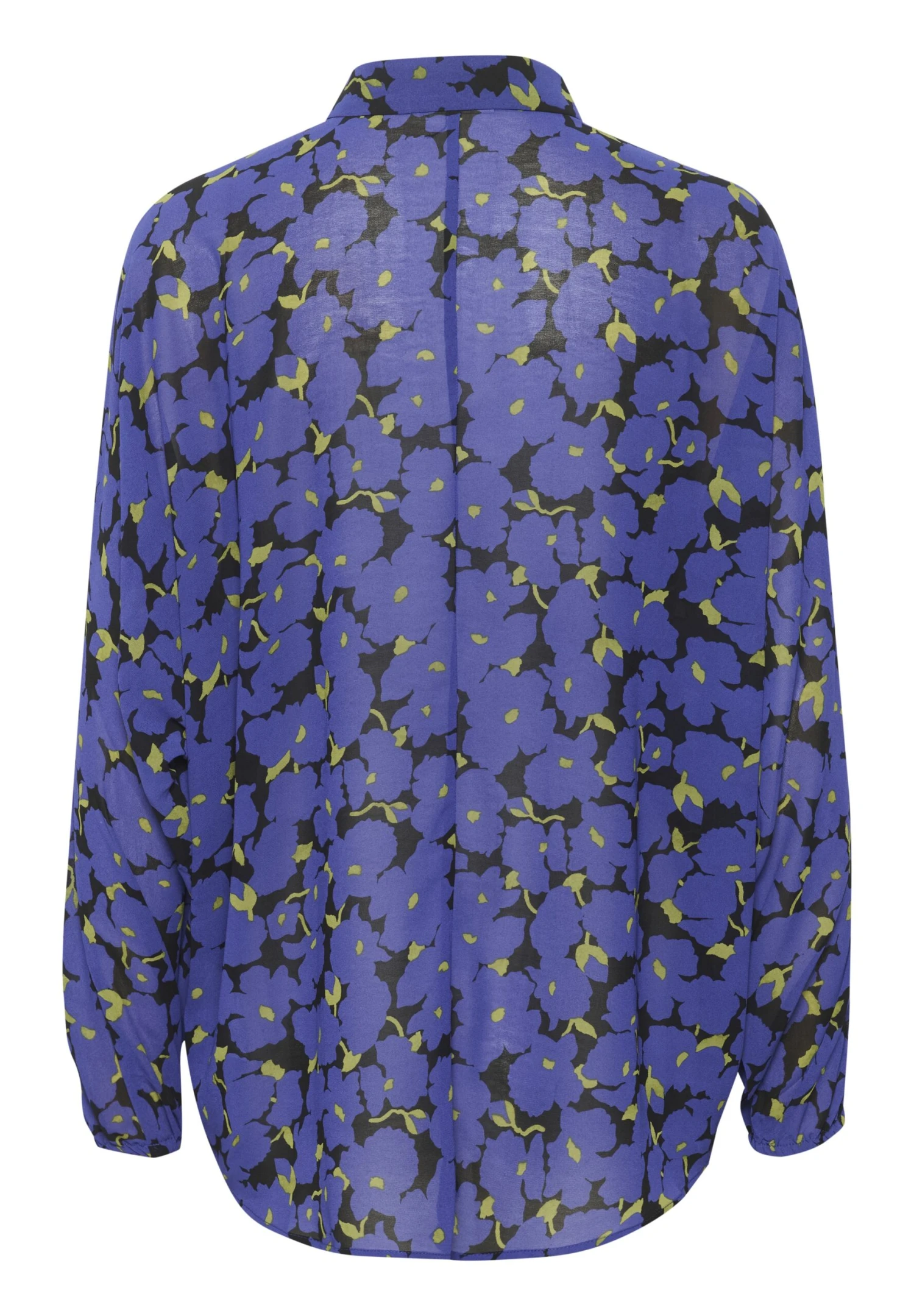 Kaffe Kachris - Overhemdblouse - Clamtis Blue Flower Print 1 Kaffe Kachris - Overhemdblouse - Clamtis Blue Flower Print