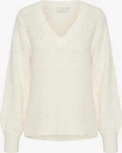 Kaffe Basic Truien Trui Dames Wit