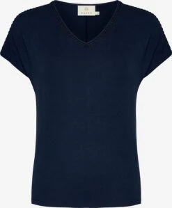Kaffe T-shirts Shirt Ulrika Dames Donkerblauw