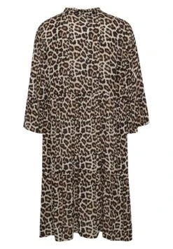 Kaffe Kaisolde Amber- Jurk - Feather Gray Leo Print -Kaffe Verkoopwinkel 2be666b0f1d74304b71383072170c42f