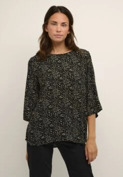 Kaffe Blouse - Black Grape Leaf Leo Dot