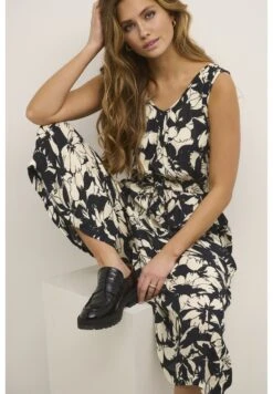 Kaffe Livanna - Jumpsuit - Sand Black Flower -Kaffe Verkoopwinkel 2c95d5f60cc1469f940771fb11997528