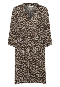 Kaffe Kaisolde Amber- Jurk - Feather Gray Leo Print -Kaffe Verkoopwinkel 2d43d0bfe51b4bfda066ec28fc455cb1