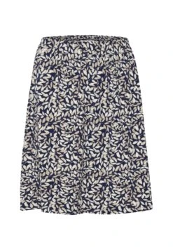 Kaffe Bptina Skirt Above Knee - A-Lijn Rok - Navy Leaf Print -Kaffe Verkoopwinkel 2de0f6cdde964e0bb948152c98352682