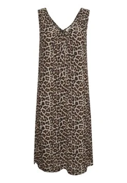 Kaffe Kaisolde Amber Strap - Jurk - Feather Gray Leo Print -Kaffe Verkoopwinkel 2dea5093b6c642dd81afe81ba0fa4449