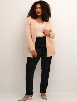 Vesten Gebreid Vest Farsia Dames Perzik -Kaffe Verkoopwinkel 2f85c63779c3a7aa7959d9d34ef8da0c