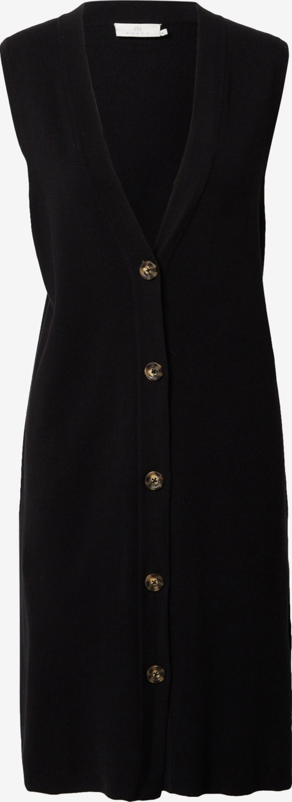 Kaffe Vesten Gebreide Bodywarmer Kitta Dames Zwart 1 Kaffe Vesten Gebreide Bodywarmer Kitta Dames Zwart