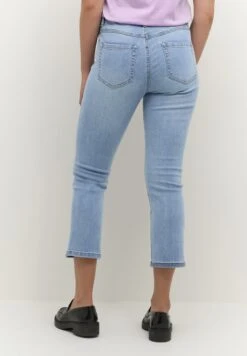 Kaffe Sinem Cropped - Straight Leg Jeans - Light Blue Washed Denim -Kaffe Verkoopwinkel 30877edd4217474ab3cadd701bdff019