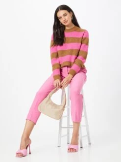 Kaffe Fijngebreide Truien Trui Lorria Dames Bruin -Kaffe Verkoopwinkel 3231638406952c73e8d047e443b6e3ce