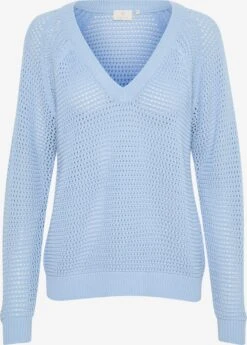 Kaffe Basic Truien Trui Jolan Dames Lichtblauw