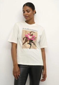Kaffe Kacate- T-Shirt Print - Chalk Flower Print