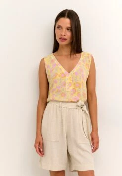 Kaffe Isolde Amber- Blouse - Yellow Lupine Feather Flower -Kaffe Verkoopwinkel 37d4c379ff914439bf26b5eece3dc6c8