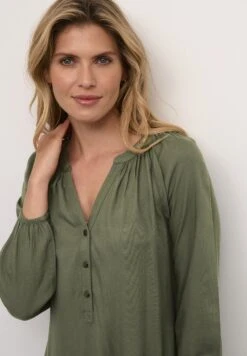 Kaffe Bprilla Midi Long Sleeves V-Notch - Jurk - Grape Leaf -Kaffe Verkoopwinkel 37fca1abc31c448dbaacb106943f2efd