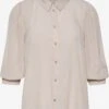Kaffe Overhemden Blouse KAcatia Dames Beige