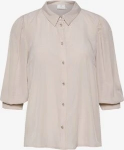 Kaffe Overhemden Blouse KAcatia Dames Beige