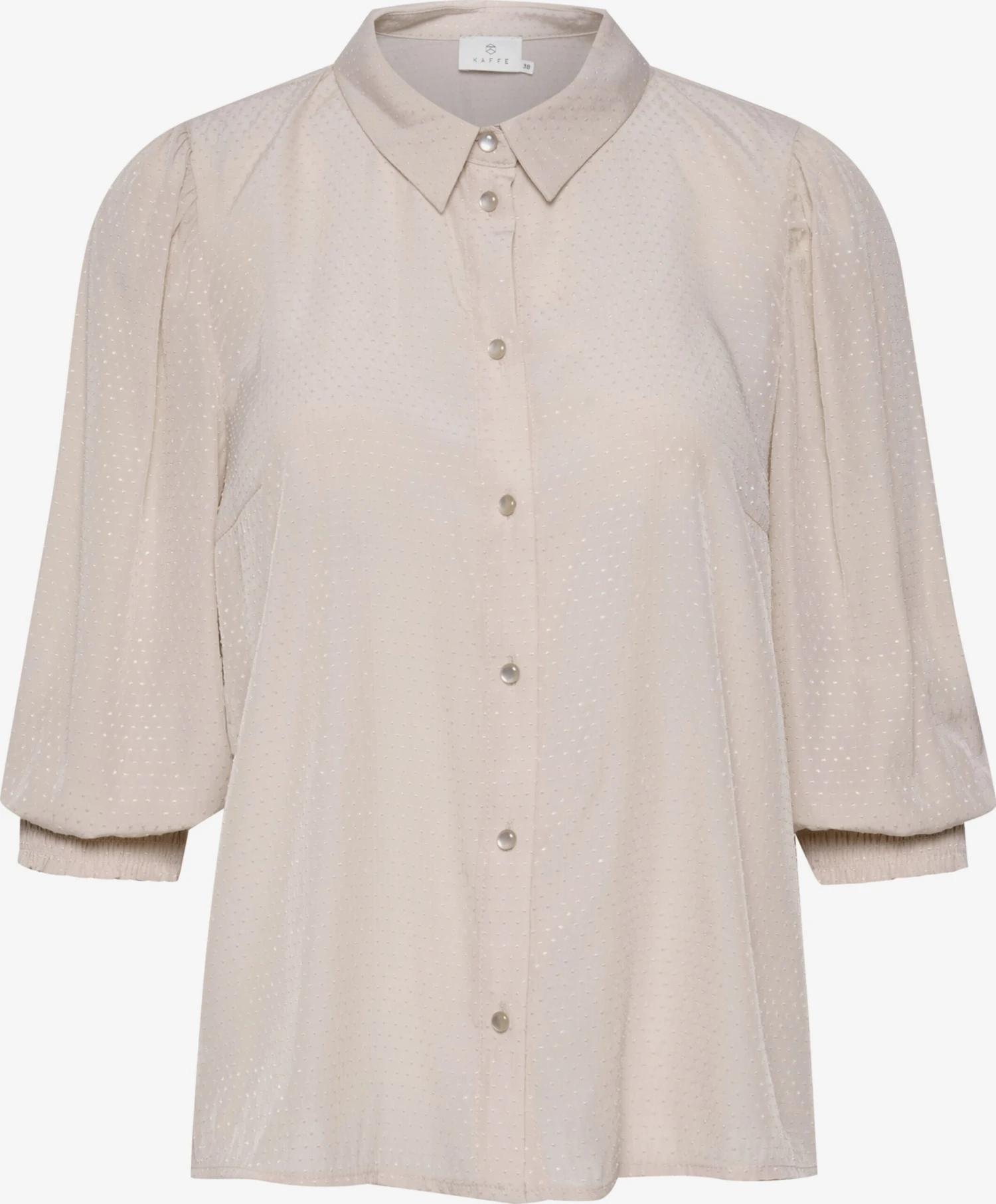 Kaffe Overhemden Blouse KAcatia Dames Beige 1 Kaffe Overhemden Blouse KAcatia Dames Beige