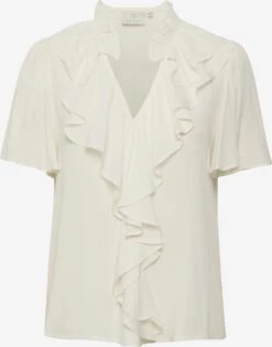 Kaffe Blouses Met Korte Mouw Blouse Aluisa Dames Wit