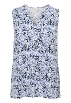 Kaffe BptinaSleeveless - Top - Blue Leaf Print -Kaffe Verkoopwinkel 3fd0b93a7c3640eb99088c7d8b43c0b3