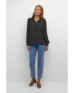 Kaffe Overhemden Blouse Dames Zwart -Kaffe Verkoopwinkel 40107b85de24100195be70bd4ed8ac6e